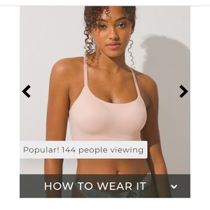 NWT Soma Endless Bralett sz L pink/hush